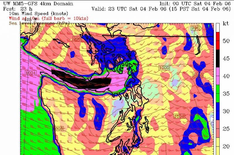 MM5 Wind Model for Feb 04, 2006
