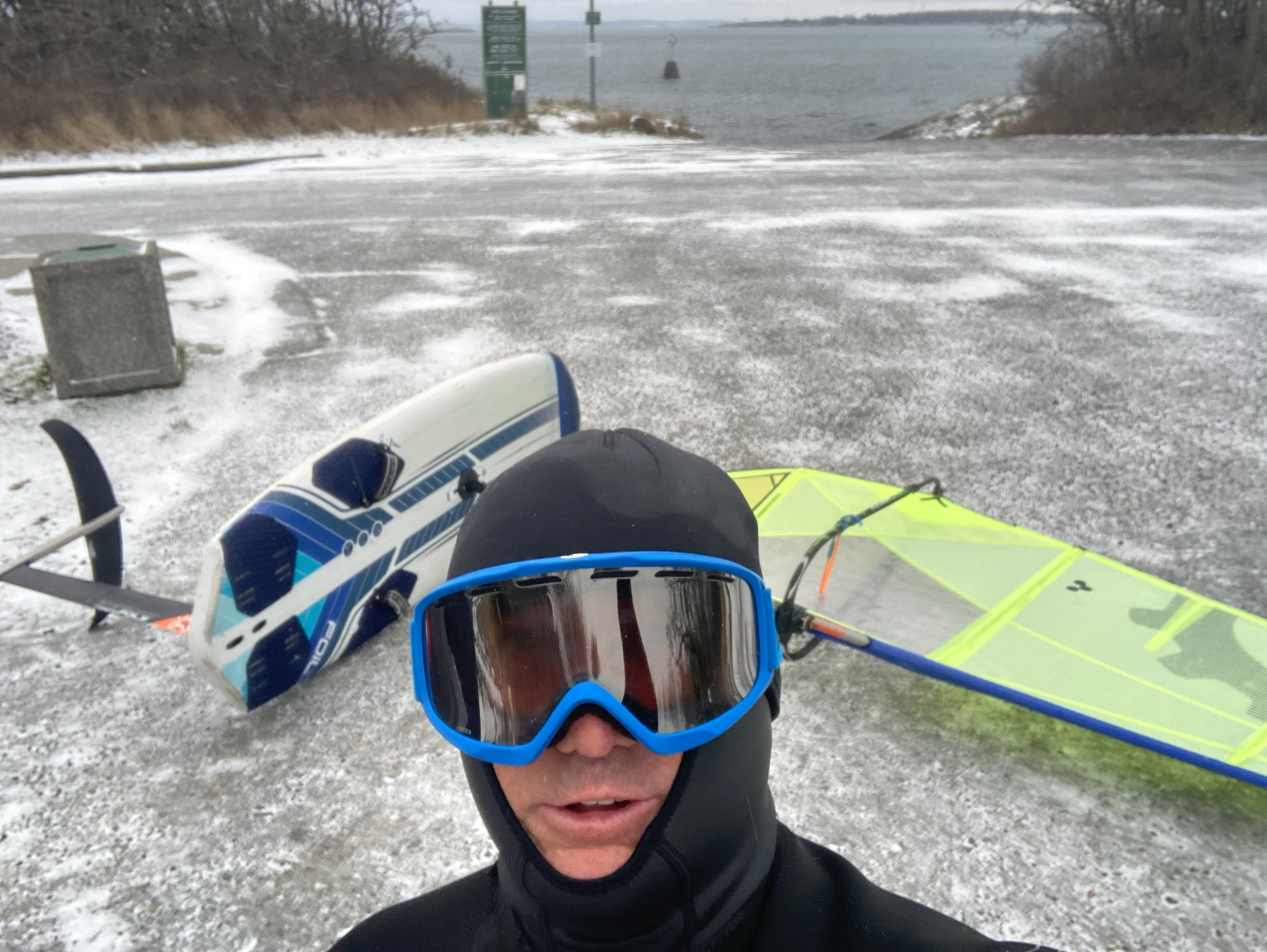 Dec 19th,  enjoying the December sessions
-5 degrees and 20 knots = pretty chilly
