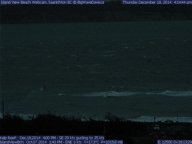 night riders
If you squint you can see a windsurfer & a kiter enjoying the dusk push. Archives not available today.
