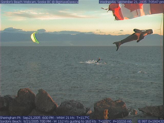 Martin catches the last ride of the summer.
