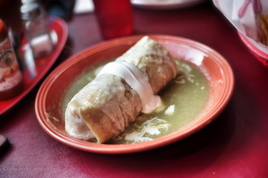 Green Wet Burrito a la Casita de Oro. NO MAS!!! Oh the pain...
