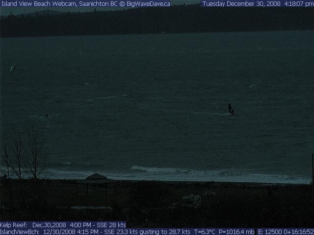 Conditions must be great!
OK, the windsurfer is relatively easy to spot, but the kiter?
