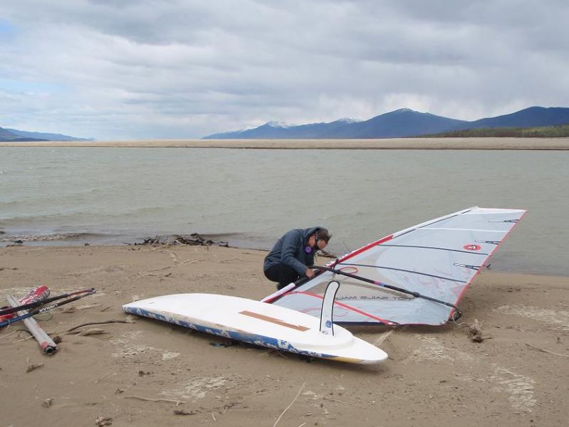 Rigging with goggles and a respirator is a little different
