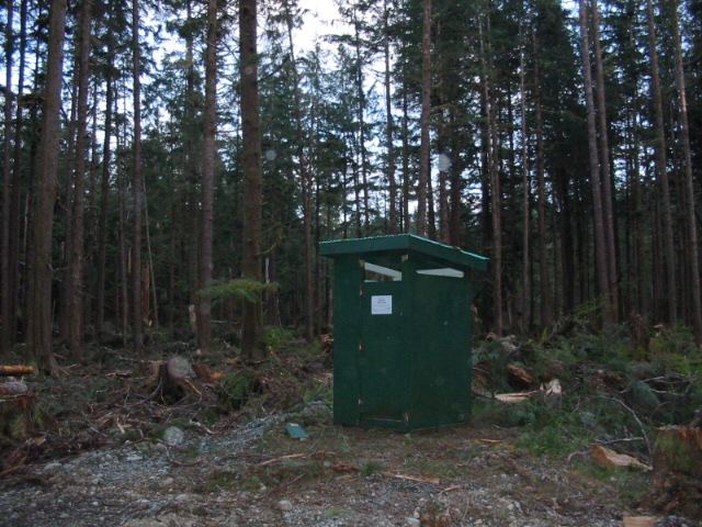 Carnage - only the outhouse survived on E-side
Now it has a lakeview!!!
