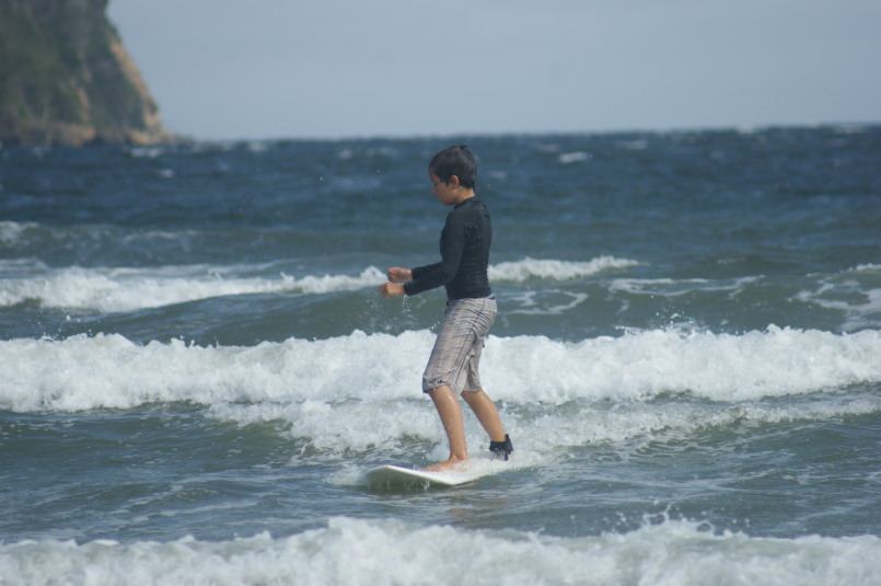 Nice to be only 85lbs...any wave is rideable
