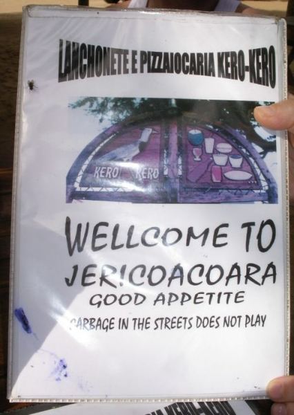 Sign (by someone who no speaka da english)
