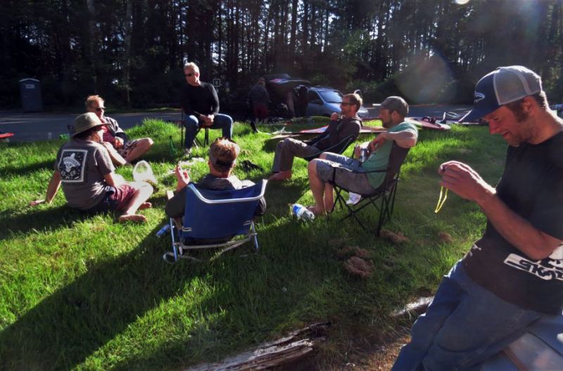 appies & post session tales
