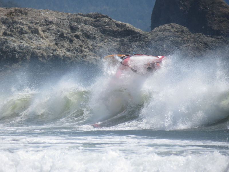 Big hits - rider and wave (Winddoctor at the Cape)
