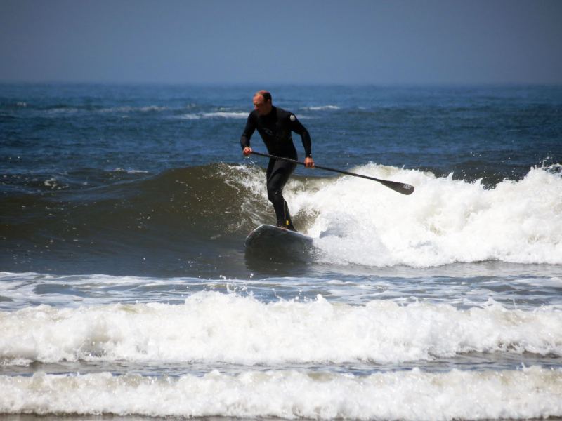 Redbaron (burning cabage) on SUP
