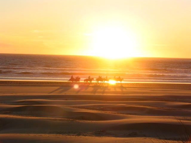 Sunset ride, Manzanita, OR
