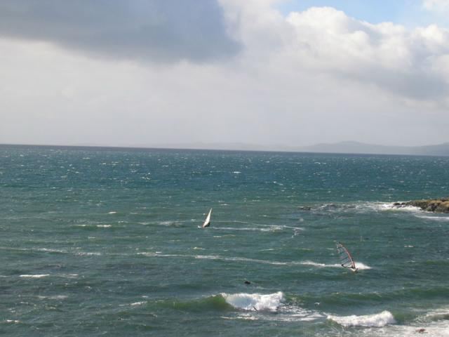 Windy day down at Dallas
