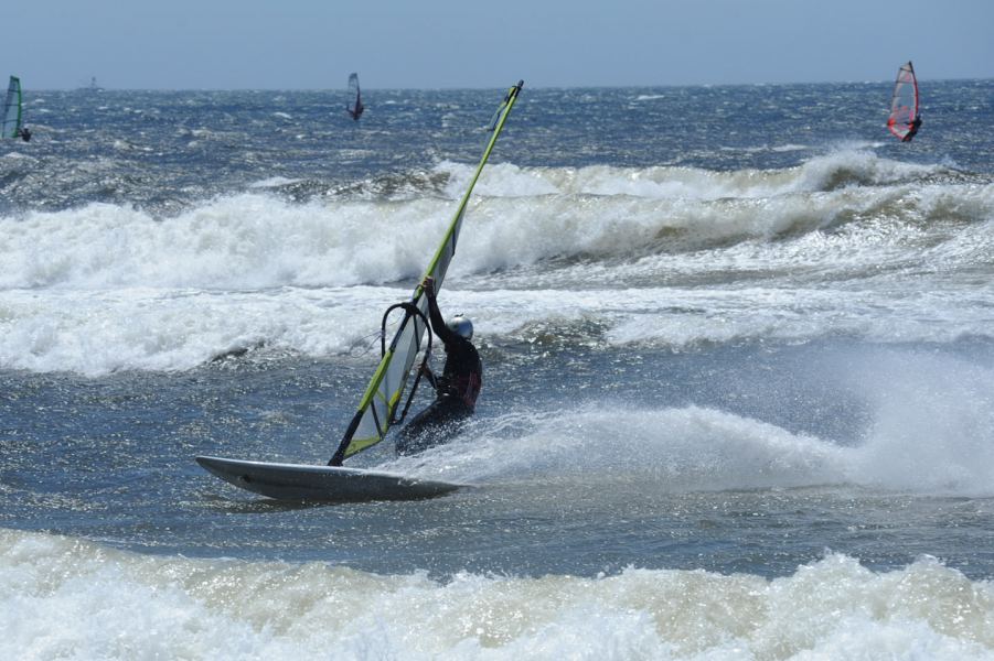 Shaggy - Finding the smooth inside zone...probably 6" of water.
