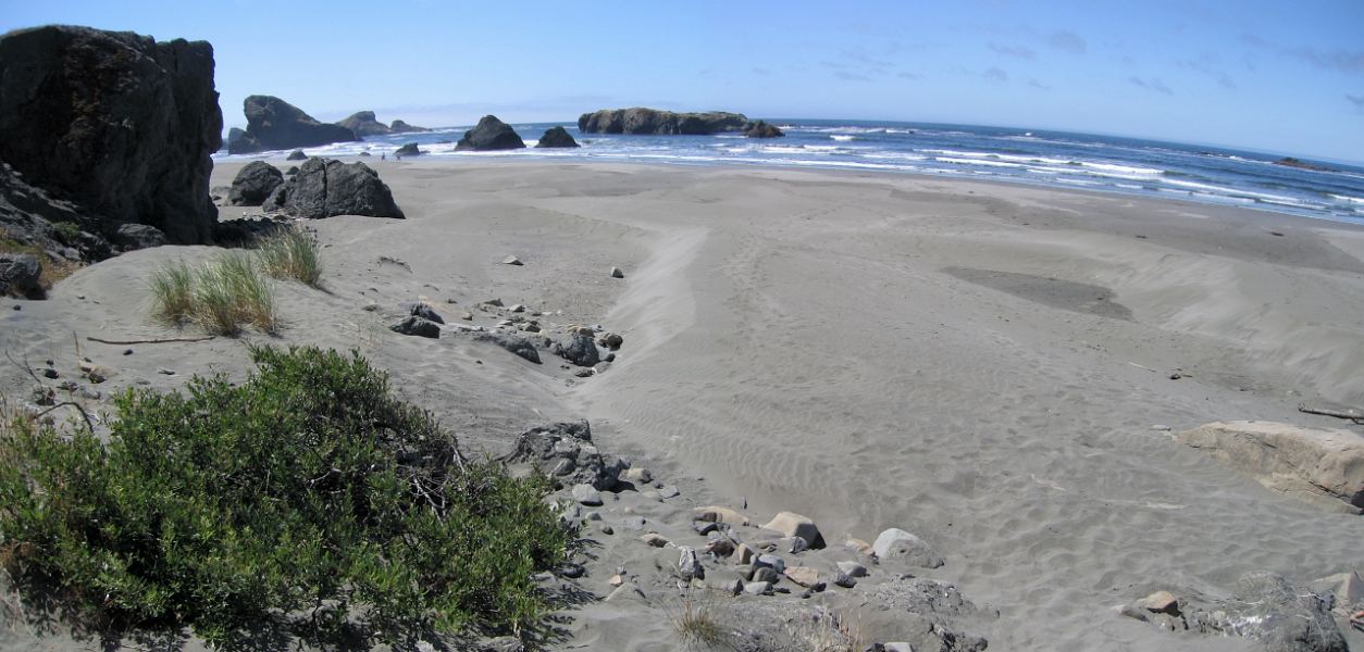 Cape Sebastian panorama from just below the rigging area
