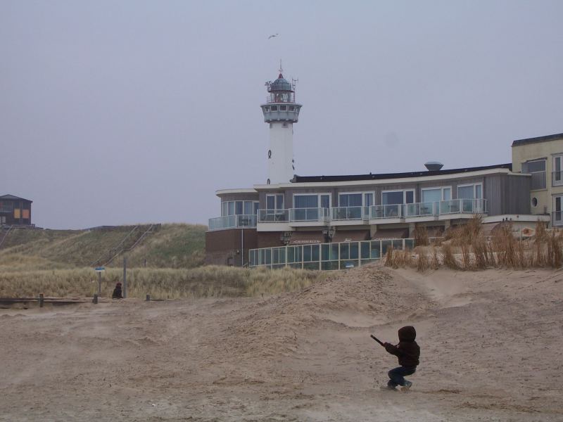 Two lines at Egmond aan Zee
