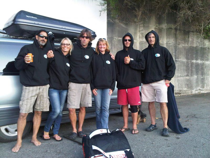 Port Alberni, Canal Beach2012-BWD hoodies
Alberni inlet post-session warmth

