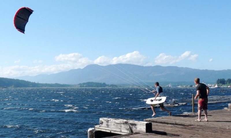 Rod launching @ www in 30 to 40 knots
