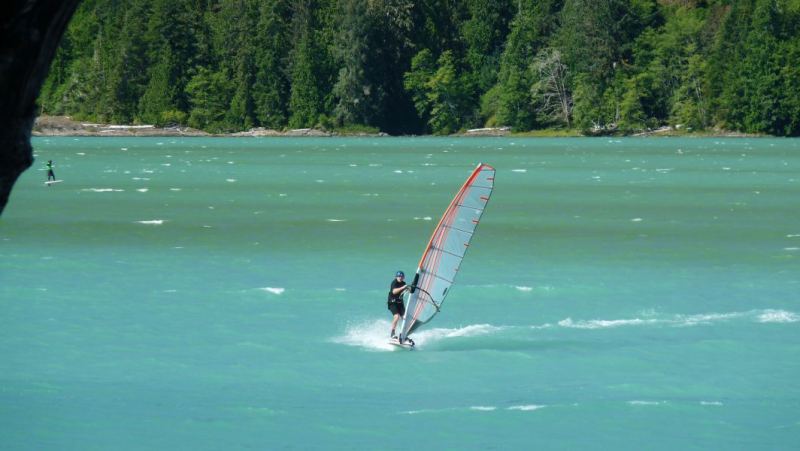 TV out in the light wind tropical paradise we know as Nitnat.
