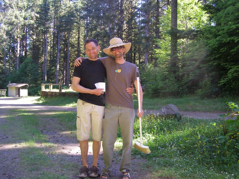 BWD and RD taking their turn @ latrine duty   Surf Camp #1
