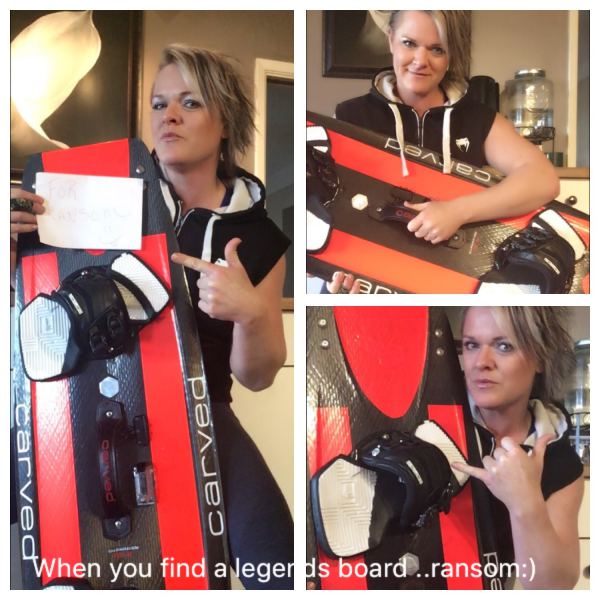 For Ransom:)
When you find a board that belongs to an epic kiter (Larry)...naturally you hold it for ransomðŸ˜œðŸ˜œðŸ¤—
