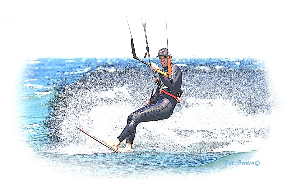 kiteboardin'
photo/sketch 

